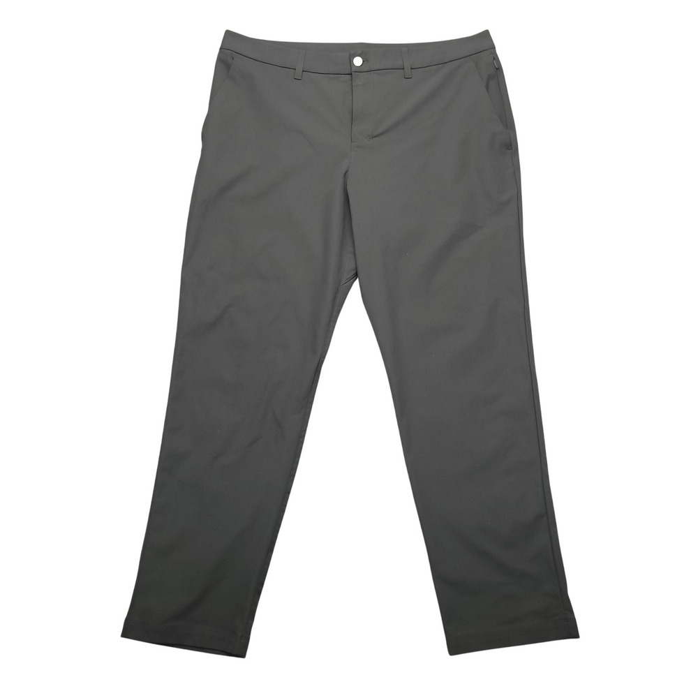 Lululemon Commission Pants Mens 38x31 Gray Chino Stretch Performance Travel Golf